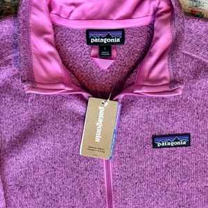 NWT PINK Patagonia Better Sweater 1/4 zip!